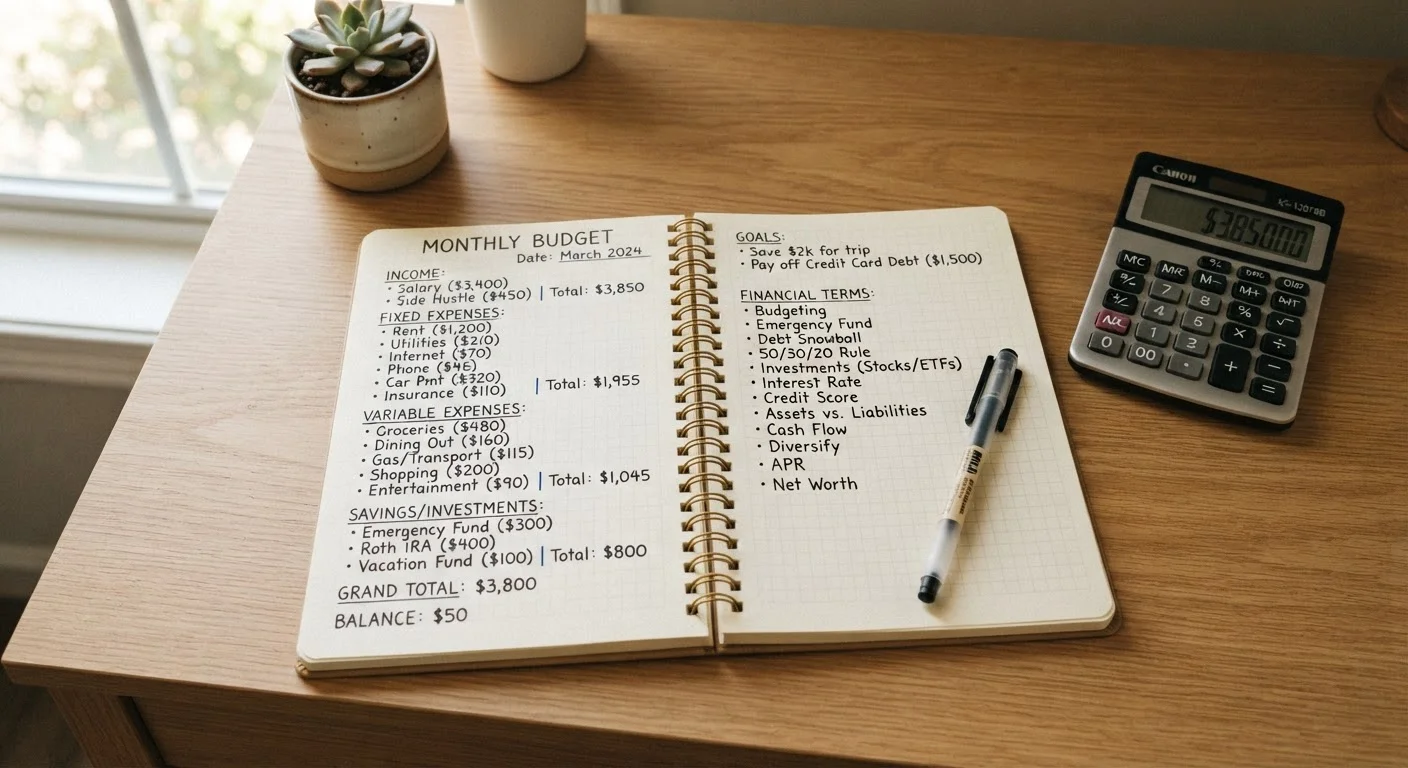 A Plain-Language Glossary of Personal Budgeting Terms