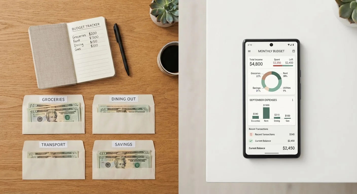 Cash Budgeting vs. Digital Tracking Apps: What Each Method Does Better