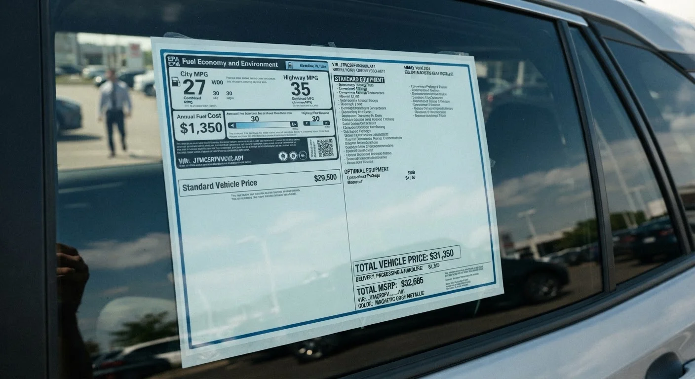 Decoding the Window Sticker: What Every Line on an MSRP Label Actually Means