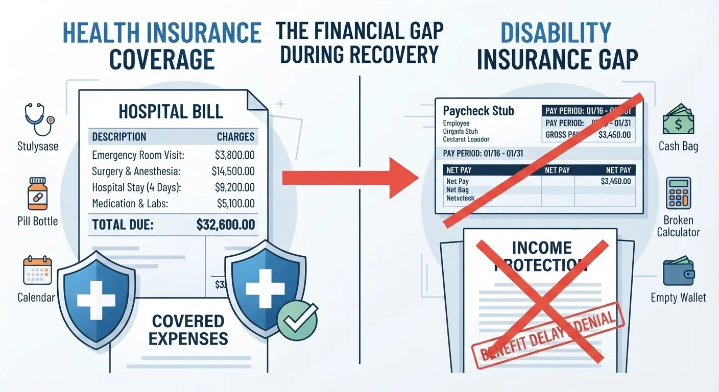 Gaps That Often Appear Between Health and Disability Insurance