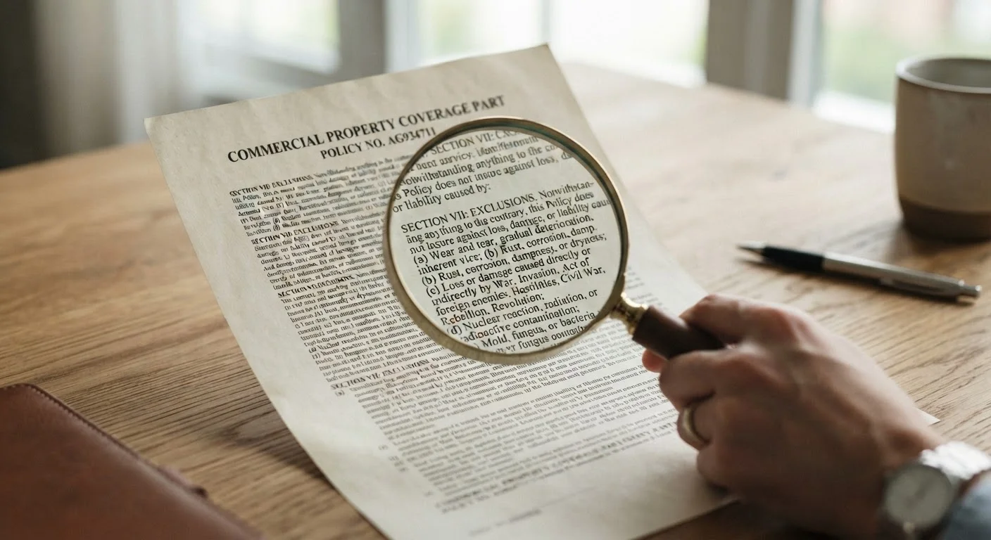 Things Your Insurance Policy Likely Does Not Cover